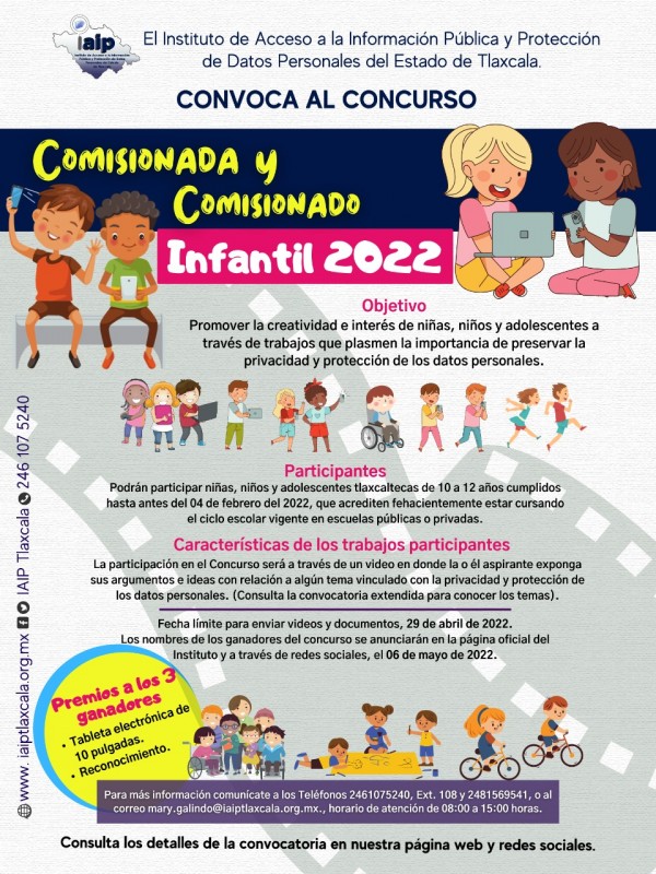 Comisionada y comisionado infantil 